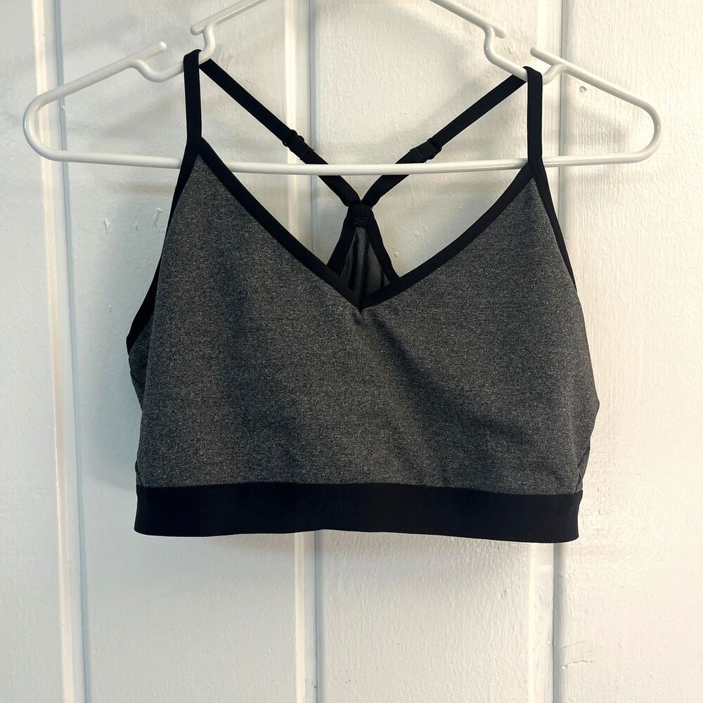 Athletic Works Grey & Black Sports Bra Sz XL 16-18